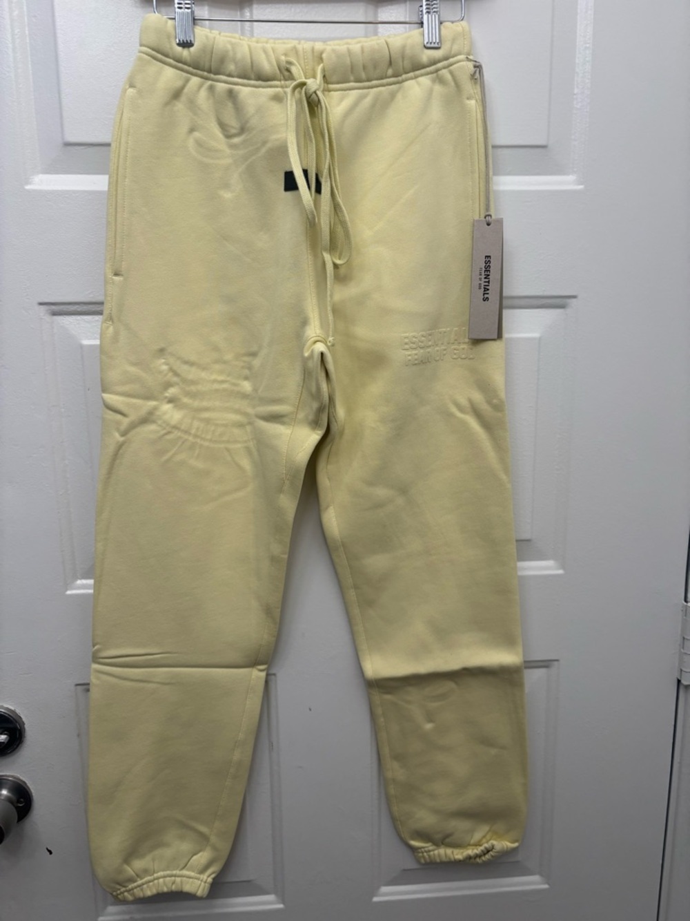 Fear of God Essentials Light Yellow Sweatpants